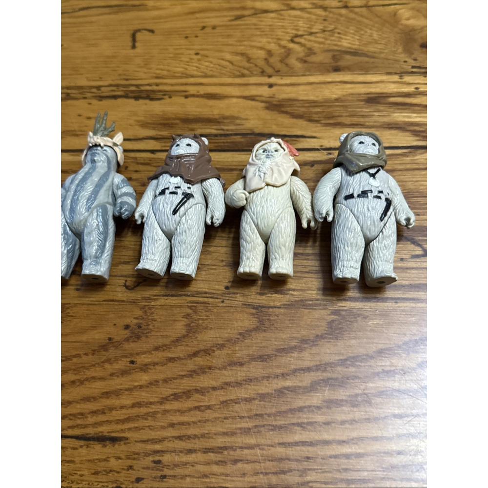 Kenner Star Wars Ewoks Chief Chirpa, Logray, Teebo, Lumat, 1983 Action Figure